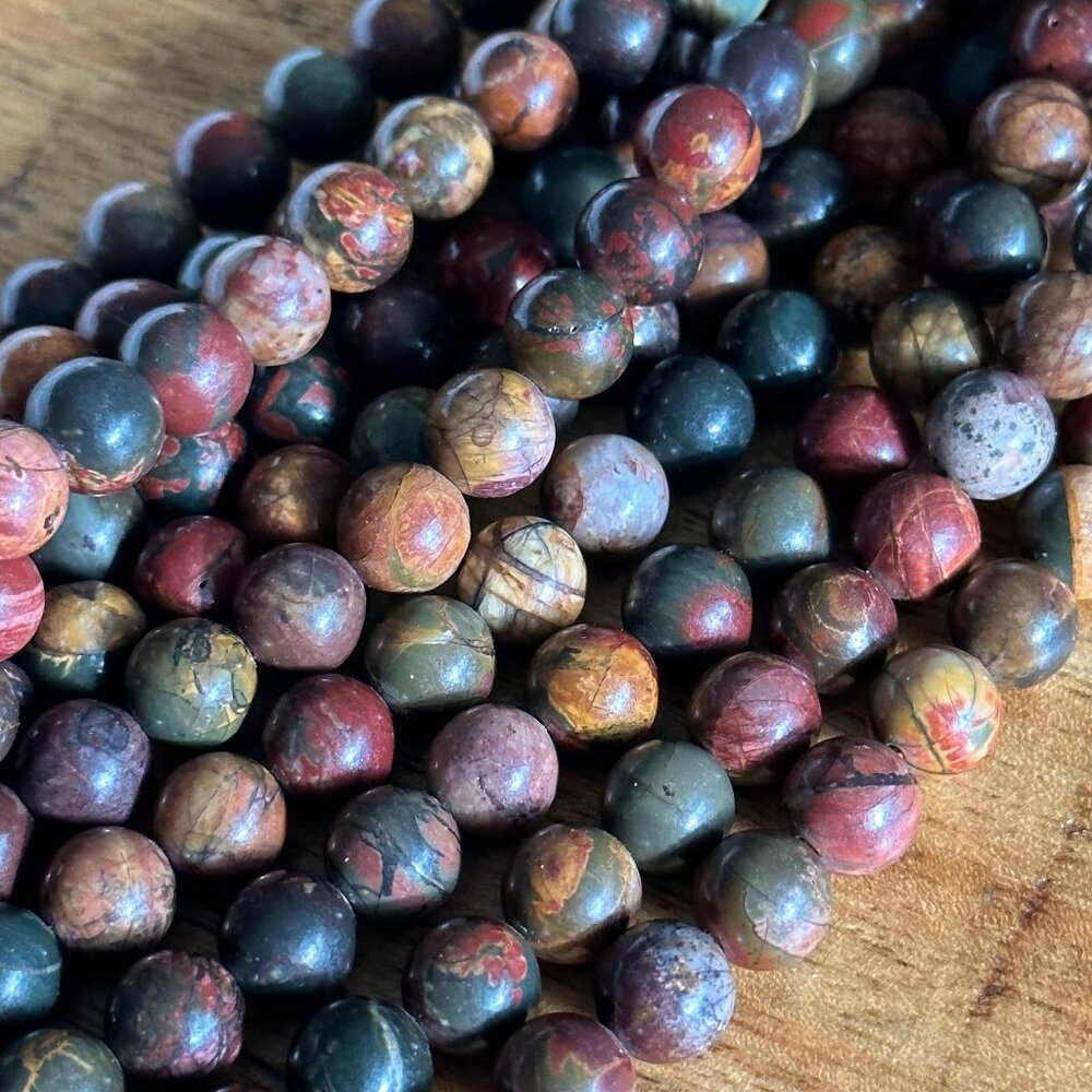 Picasso Jasper Bead Strands - 4mm